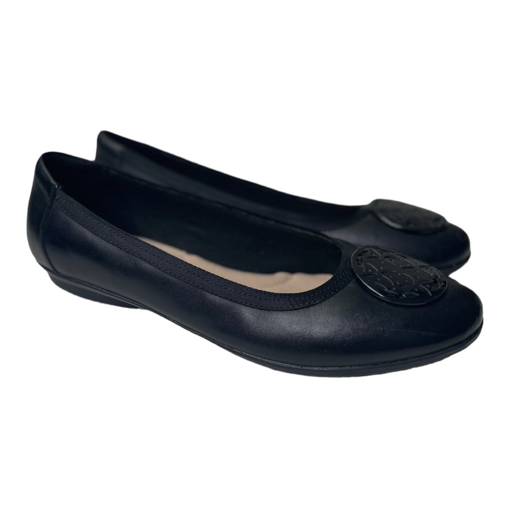 Collection By Clarks Gracelin Lola Women’s Black Leather Flats